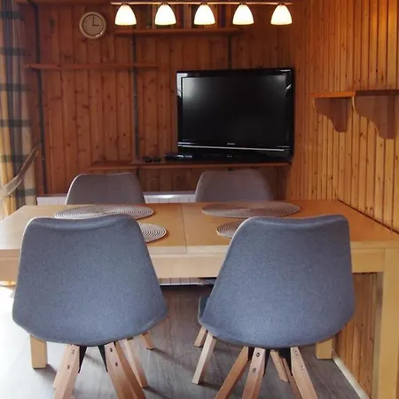 Blockhaus Holzfaeller Feriehus